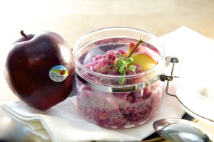 Orzotto al cavolo rosso e mele_