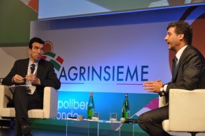 agrinsieme-prima-conferenza-economica-roma-18nov14-ministro-maurizio-martina-presidente-agrinsieme-mario-guidi
