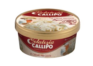 gelateria callipo - le creme pregiate yogurt variegato al miele e granella di nocciole