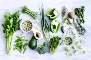 Healthy green vegetables