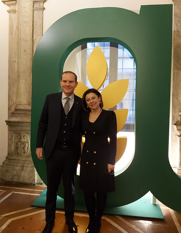 Paola De Micheli e Massimiliano Giansanti