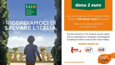 Il Gruppo Finiper sostiene il FAI - Fondo Ambiente Italiano