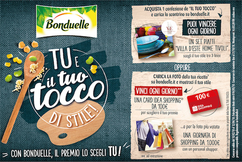 Bonduelle presenta il nuovo concorso "Tu e il tuo tocco di stile" e la nuova referenza Il tuo tocco di Quinoa
