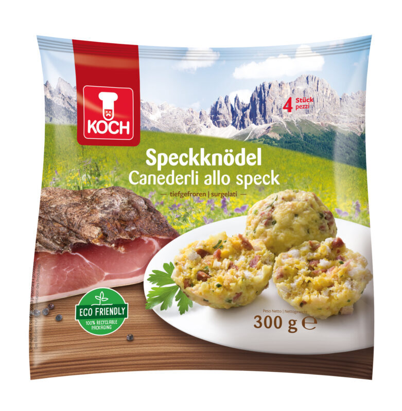 Nuovo packaging ecofriendly per i canederli Koch