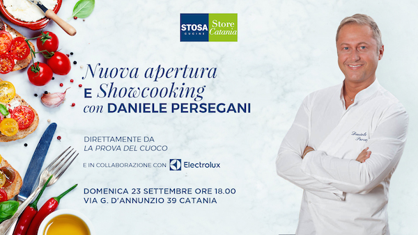 Stosa Cucine inaugura il nuovo Stosa Store Catania con showcooking di Daniele Persegani