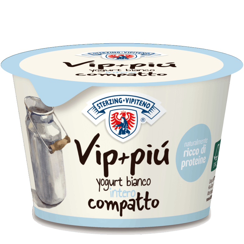 Novità da Latteria Vipiteno - Lo Yogurt “ Vip+Più ” naturalmente