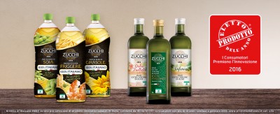 La gamma degli oli Zucchi “Consigliati da Legambiente” proclamata Eletto Prodotto dell’Anno 2016