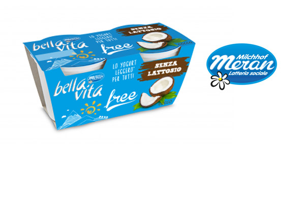 Nuovo gusto cocco per la linea senza lattosio Bella Vita Free di Latteria Merano