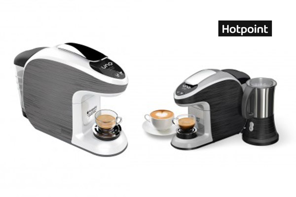 “UNO Capsule System" lancia la nuova Macchina da caffè espresso "Hotpoint by Giugiaro Design”