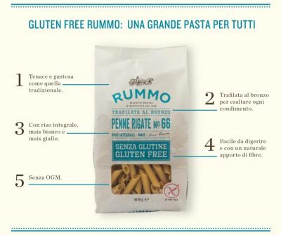 Rummo lancia la pasta gluten free: una grande pasta per tutti