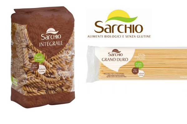 Pack 100% biodegradabile e solo materie prime italiane per la nuova linea di pasta biologica Sarchio