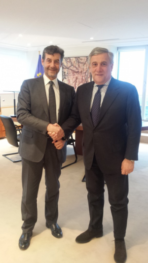 Bruxelles, Guidi (Confagricoltura) incontra il Presidente del Parlamento Europeo