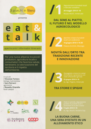 Eat & Talk una serie di 4 "Aperincontri" informativi itineranti