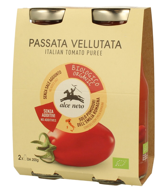 Alce Nero presenta la nuova passata vellutata biologica