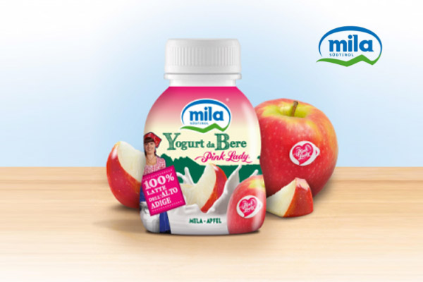VOG presenta il primo yogurt da bere Mila al gusto Pink Lady